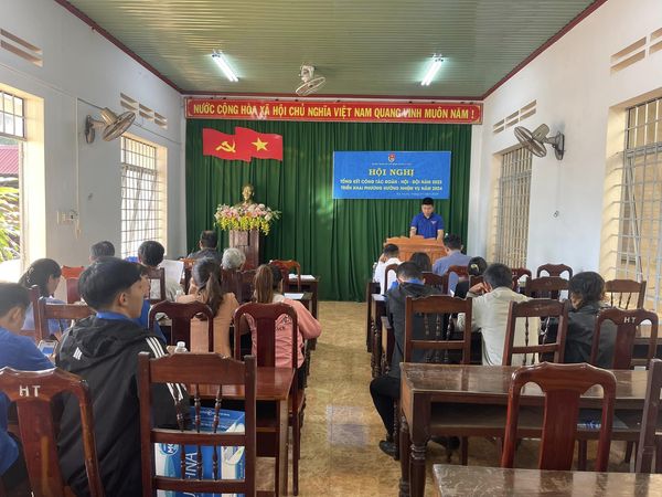 Đoàn Thanh niên xã Ea H’Leo: tổ chức Hội nghị tổng kết công tác đoàn và phong trào thanh niên năm 2023, triển khai phương hướng, nhiệm vụ năm 2024